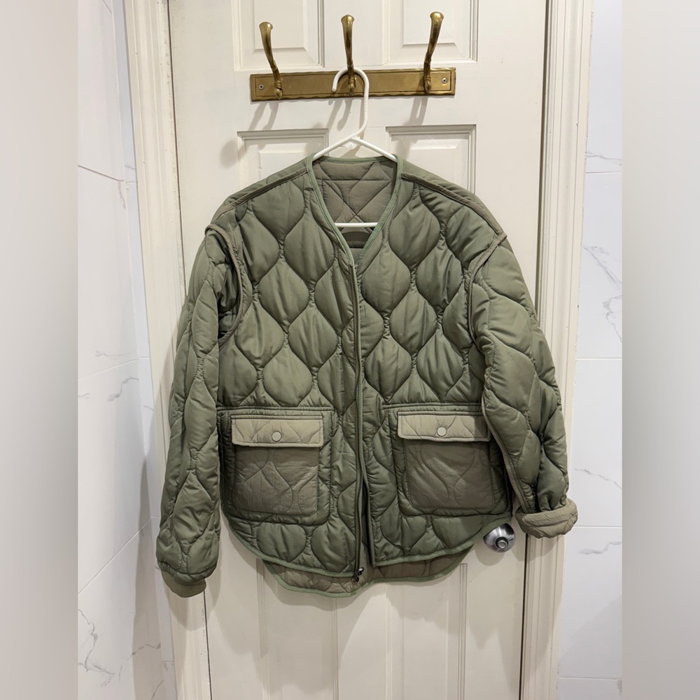 Commense oversized reversible quilted jacket